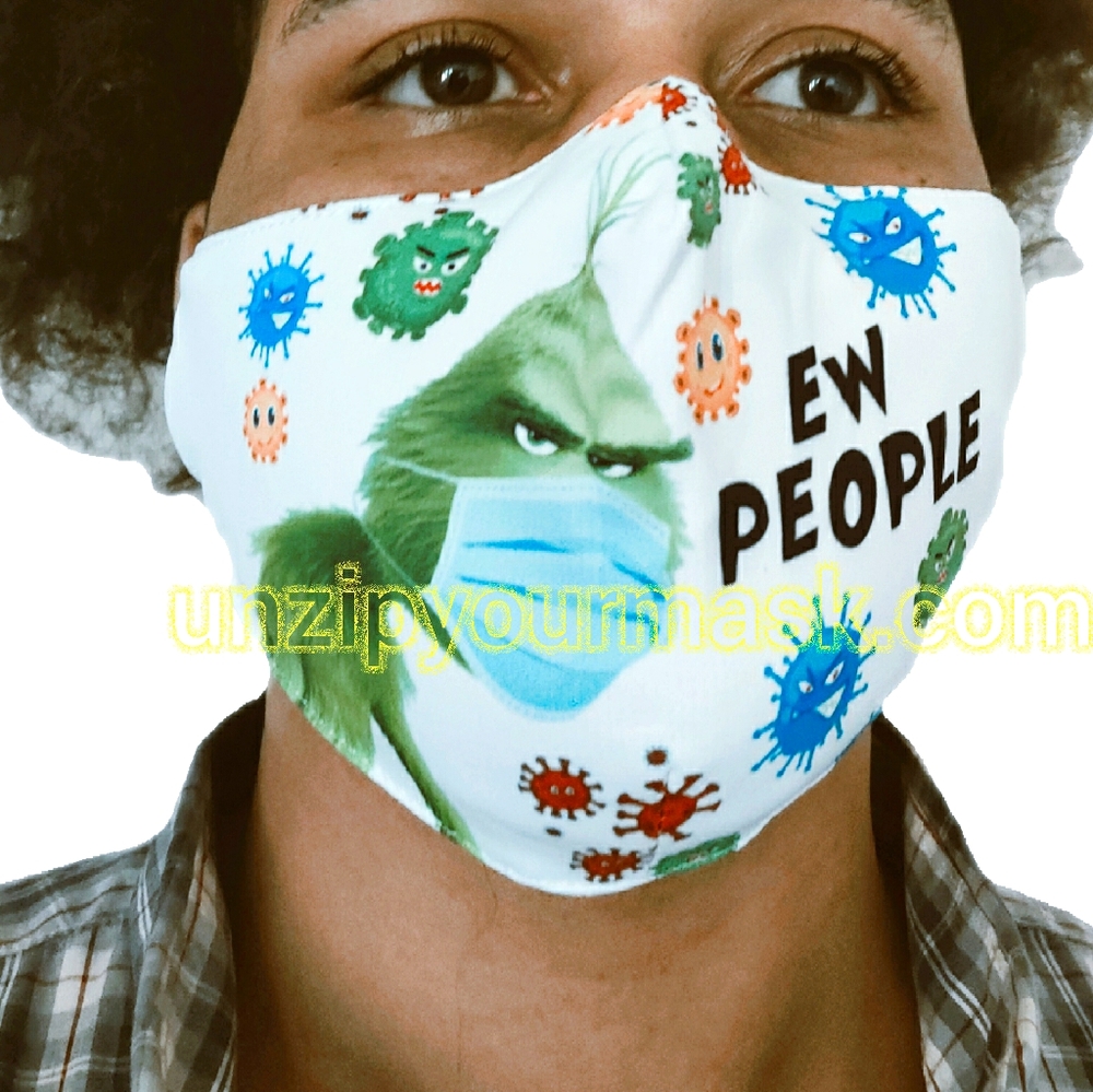 EW People Grinch Face Mask